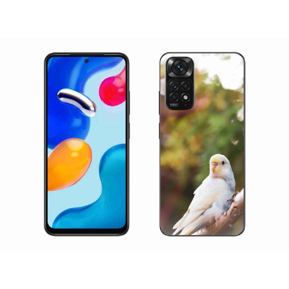 Gelový kryt mmCase na Xiaomi Redmi Note 11S - andulka bílá