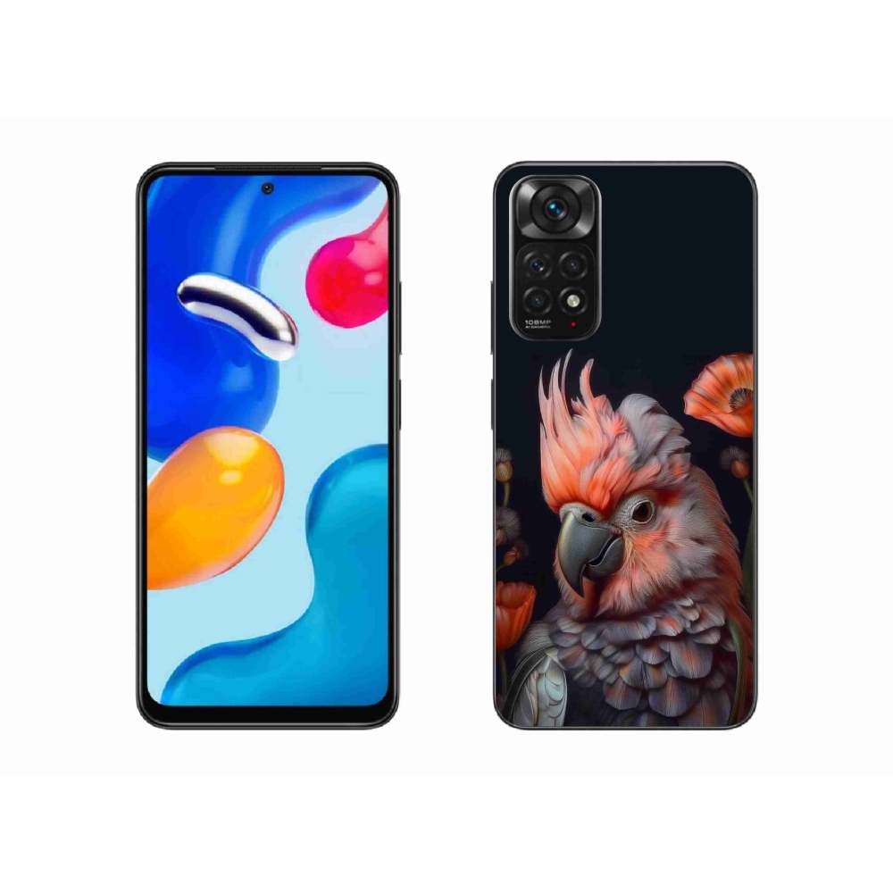 Gelový kryt mmCase na Xiaomi Redmi Note 11S - papoušek kakadu v barvách