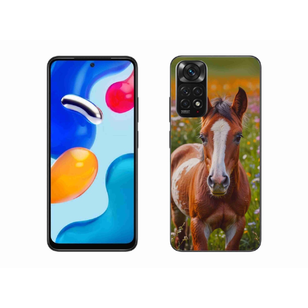 Gelový kryt mmCase na Xiaomi Redmi Note 11S - roztomilé hříbě