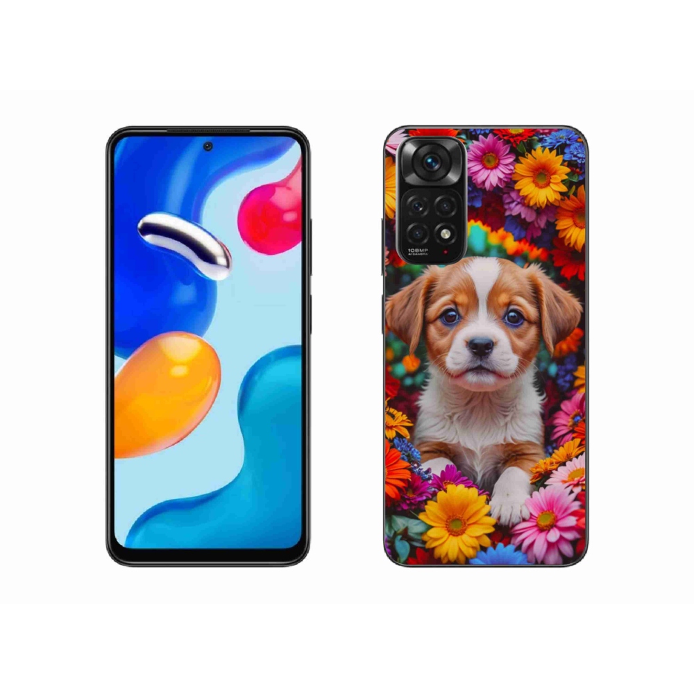 Gelový kryt mmCase na Xiaomi Redmi Note 11S - roztomilé štěně