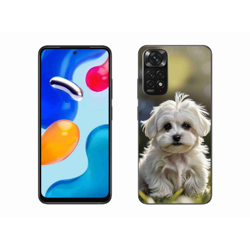 Gelový kryt mmCase na Xiaomi Redmi Note 11S - roztomilý maltézský psík