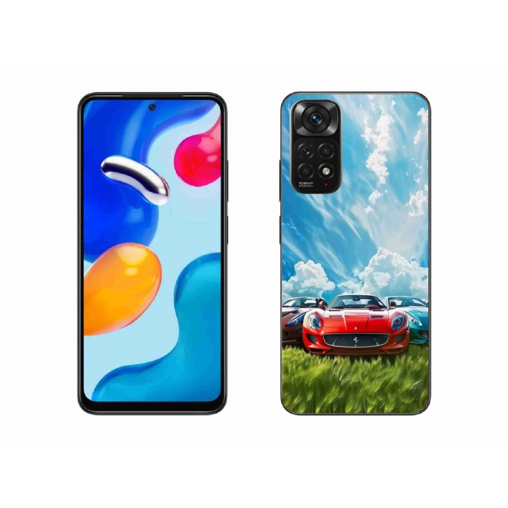 Gelový kryt mmCase na Xiaomi Redmi Note 11S - sportovní vozy