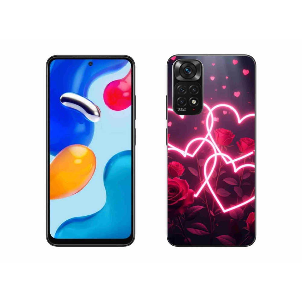 Gelový kryt mmCase na Xiaomi Redmi Note 11S - srdce lásky