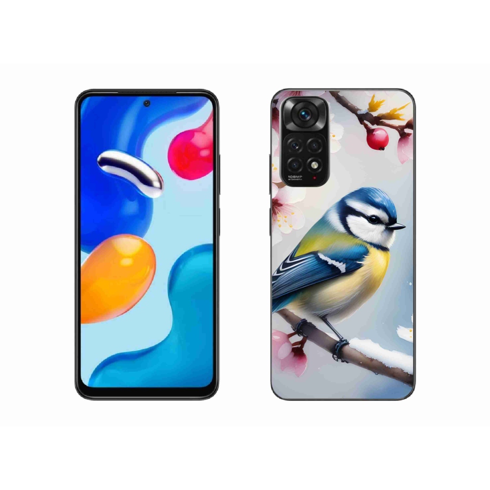 Gelový kryt mmCase na Xiaomi Redmi Note 11S - sýkorka