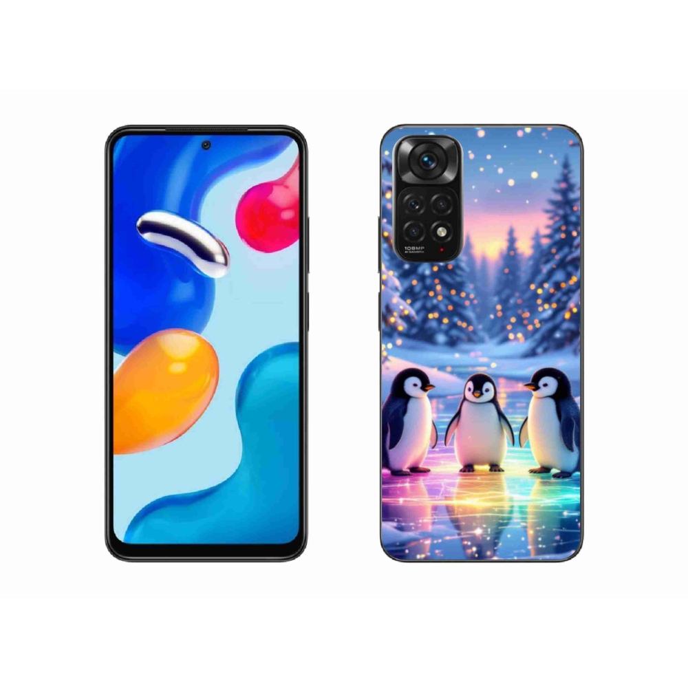 Gelový kryt mmCase na Xiaomi Redmi Note 11S - tučnáci