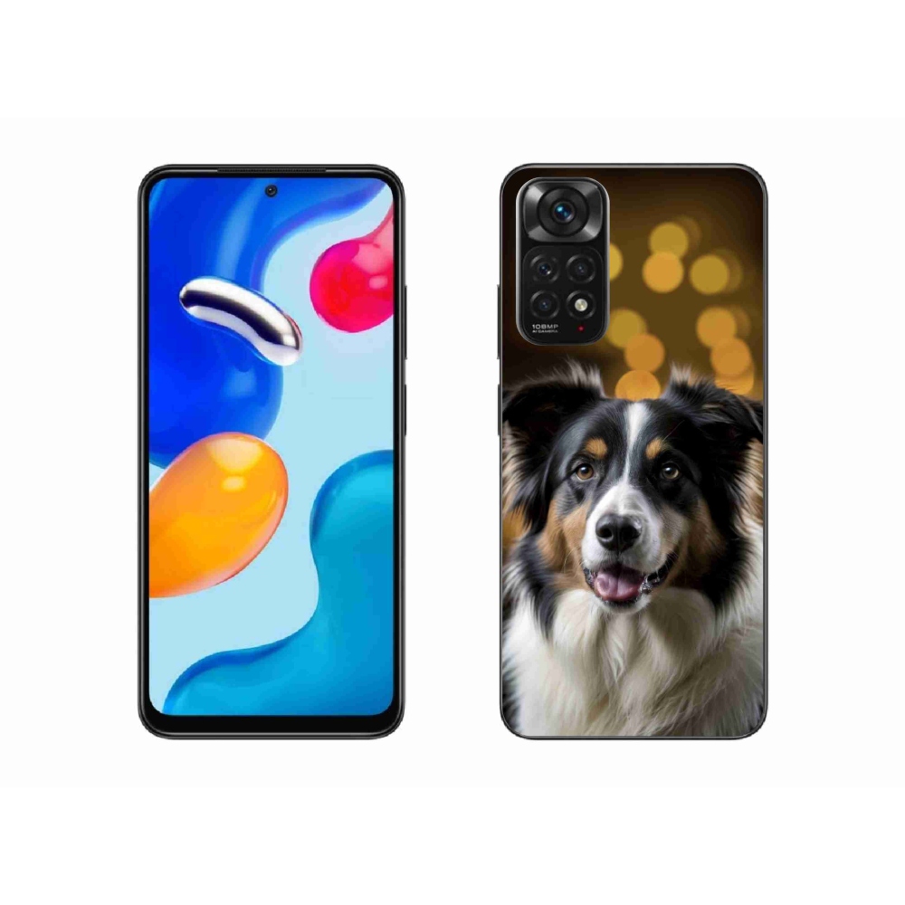 Gelový kryt mmCase na Xiaomi Redmi Note 11S - usměvavý australský ovčák