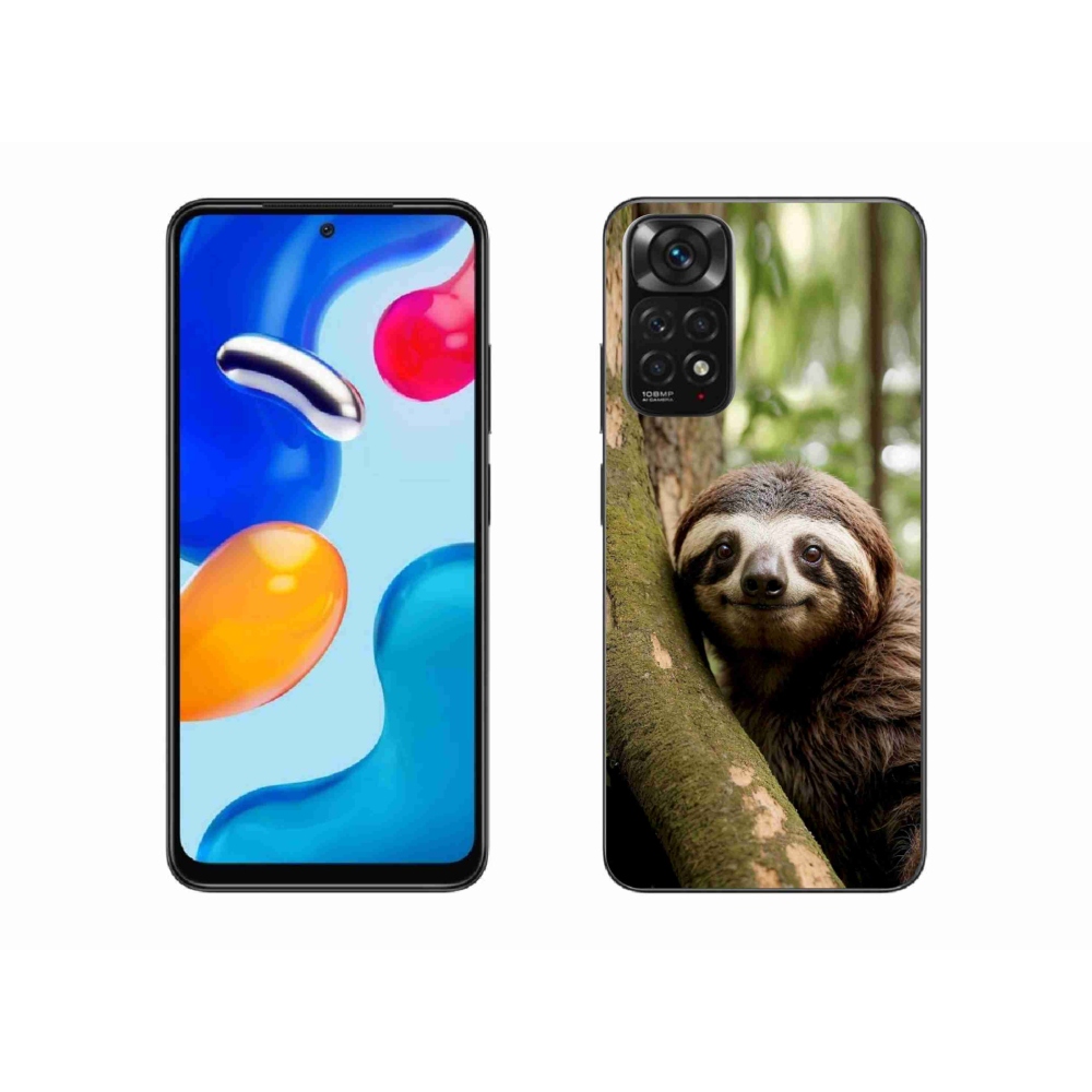 Gelový kryt mmCase na Xiaomi Redmi Note 11S - usměvavý lenochod