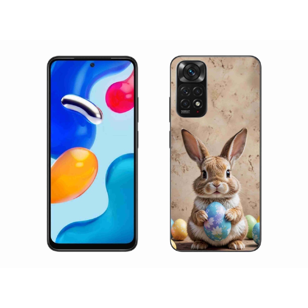 Gelový kryt mmCase na Xiaomi Redmi Note 11S - velikonoční králíček