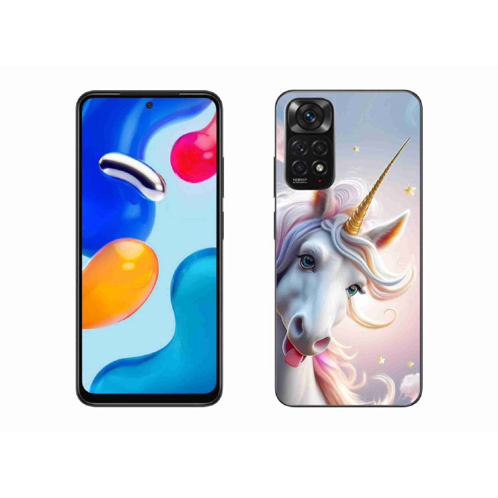 Gelový kryt mmCase na Xiaomi Redmi Note 11S - veselý jednorožec