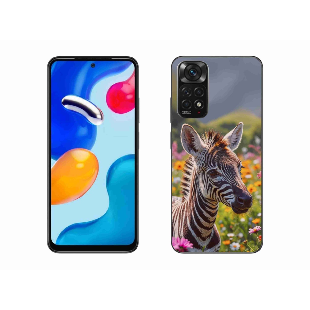 Gelový kryt mmCase na Xiaomi Redmi Note 11S - zebra na louce