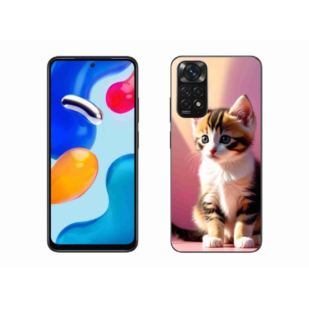 Gelový kryt mmCase na Xiaomi Redmi Note 11S - zvědavé kotě 2
