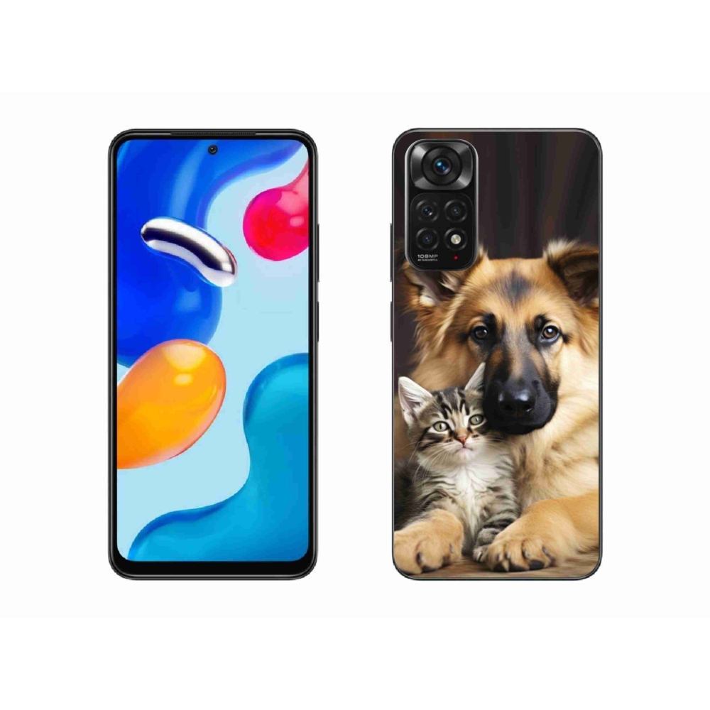 Gelový kryt mmCase na Xiaomi Redmi Note 11S - zvířecí přátelství