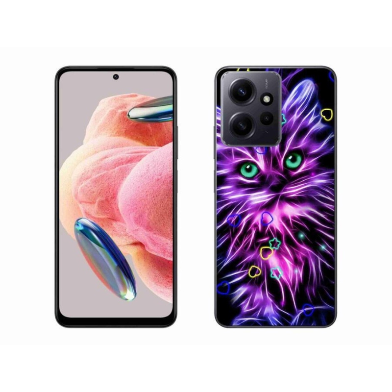 Gelový kryt mmCase na Xiaomi Redmi Note 12 4G - abstraktní kočka
