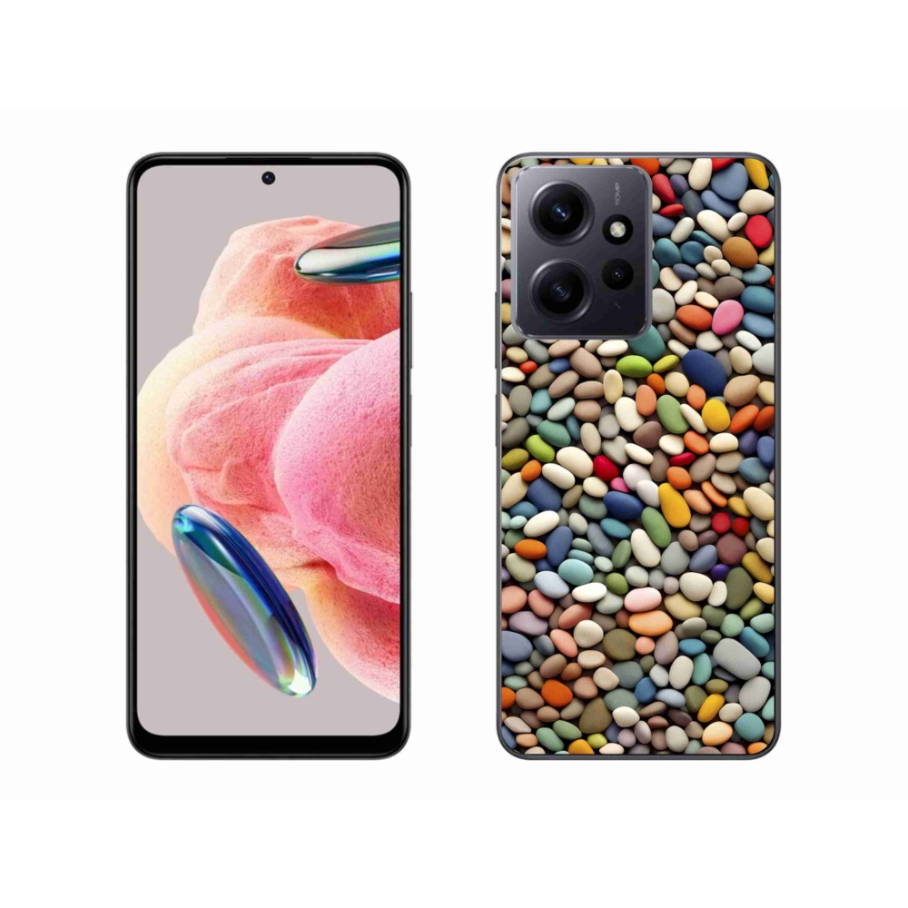 Gelový kryt mmCase na Xiaomi Redmi Note 12 4G - barevné kamínky 2
