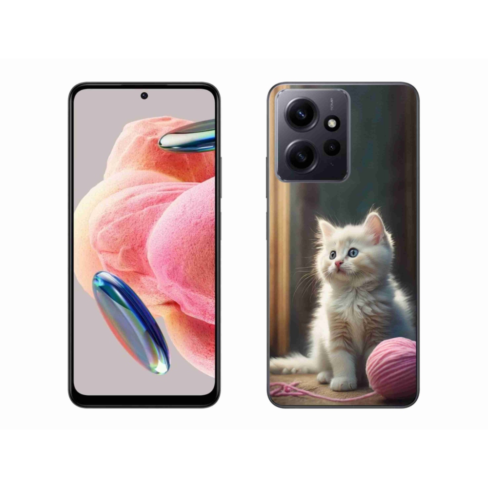 Gelový kryt mmCase na Xiaomi Redmi Note 12 4G - bílé kotě 2