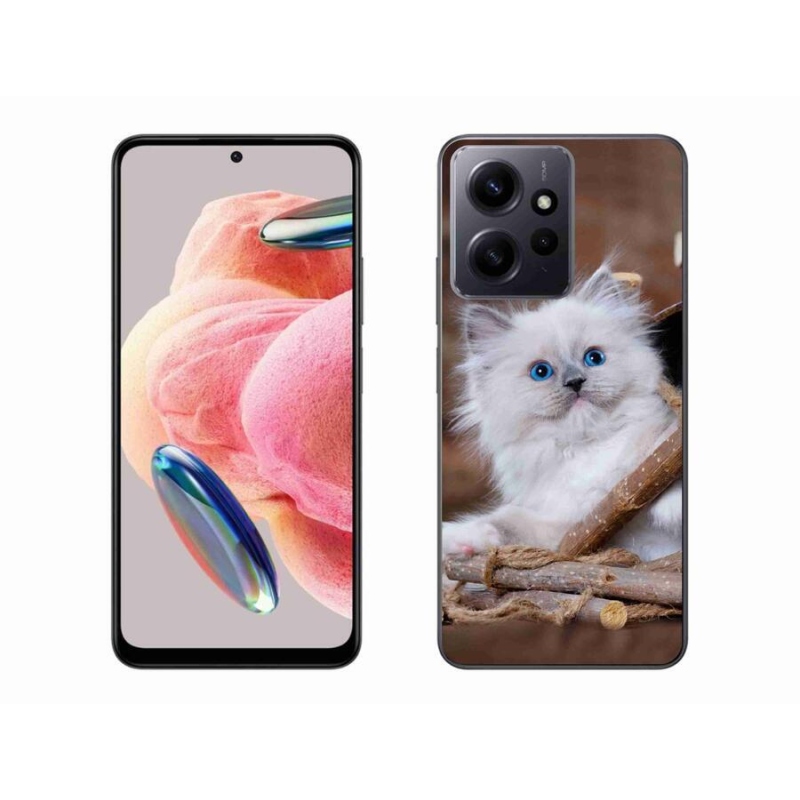 Gelový kryt mmCase na Xiaomi Redmi Note 12 4G - bílé kotě