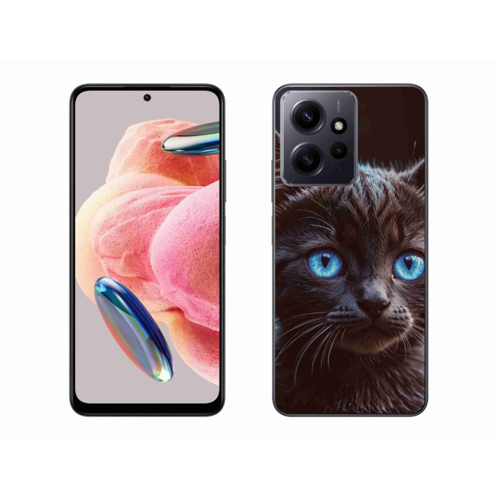Gelový kryt mmCase na Xiaomi Redmi Note 12 4G - černé kotě 2