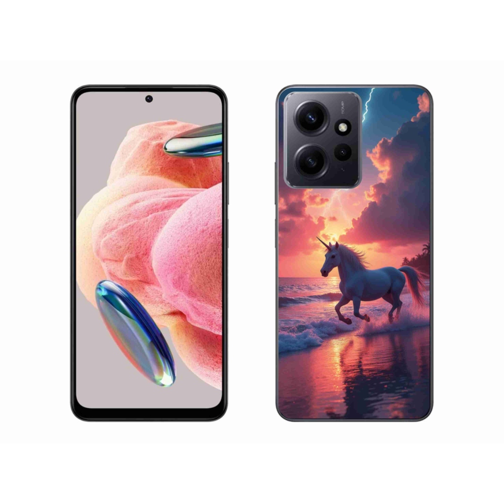 Gelový kryt mmCase na Xiaomi Redmi Note 12 4G - jednorožec na pláži