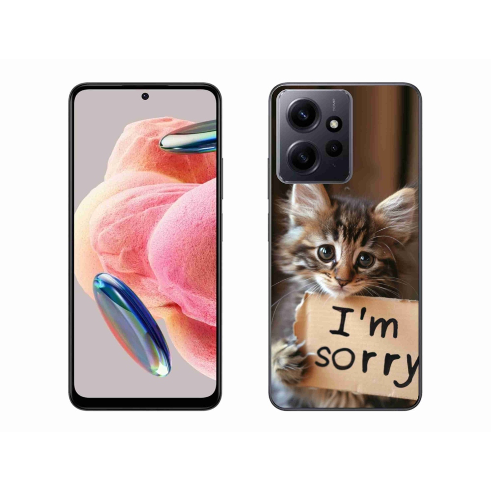 Gelový kryt mmCase na Xiaomi Redmi Note 12 4G - kočíčí omluva