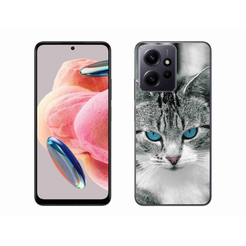 Gelový kryt mmCase na Xiaomi Redmi Note 12 4G - kočičí pohled 1
