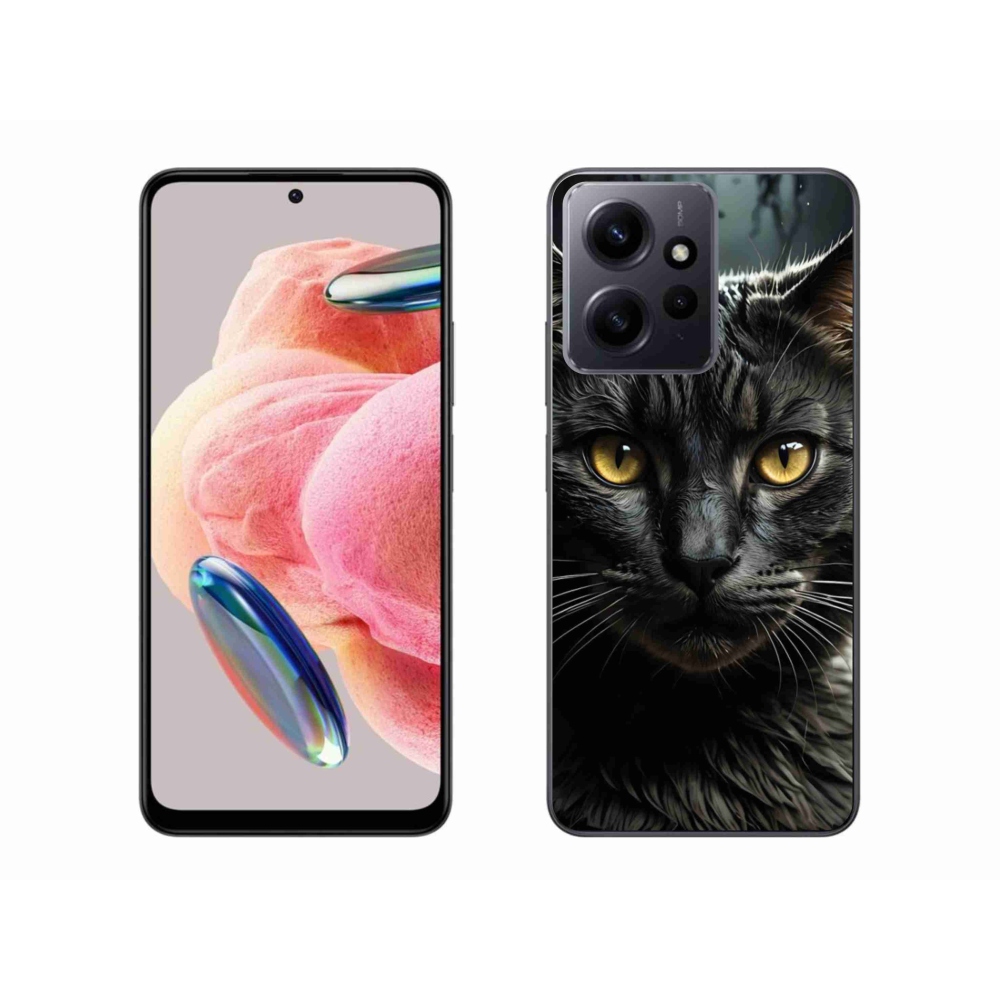 Gelový kryt mmCase na Xiaomi Redmi Note 12 4G - kočičí pohled 3