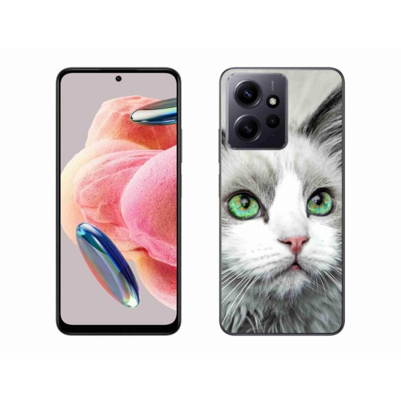 Gelový kryt mmCase na Xiaomi Redmi Note 12 4G - kočičí pohled