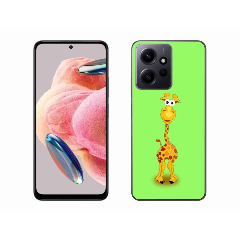 Gelový kryt mmCase na Xiaomi Redmi Note 12 4G - kreslená žirafa