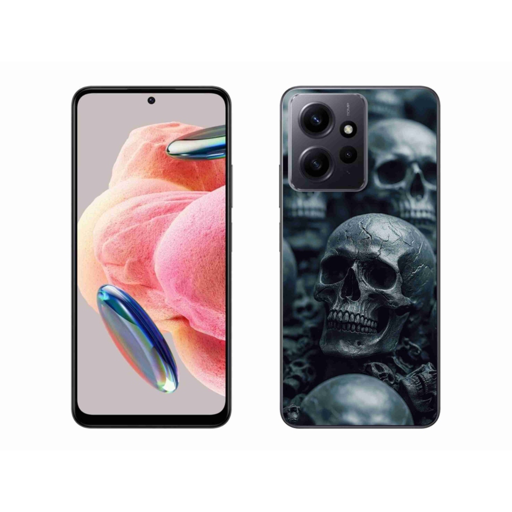 Gelový kryt mmCase na Xiaomi Redmi Note 12 4G - lebka 2