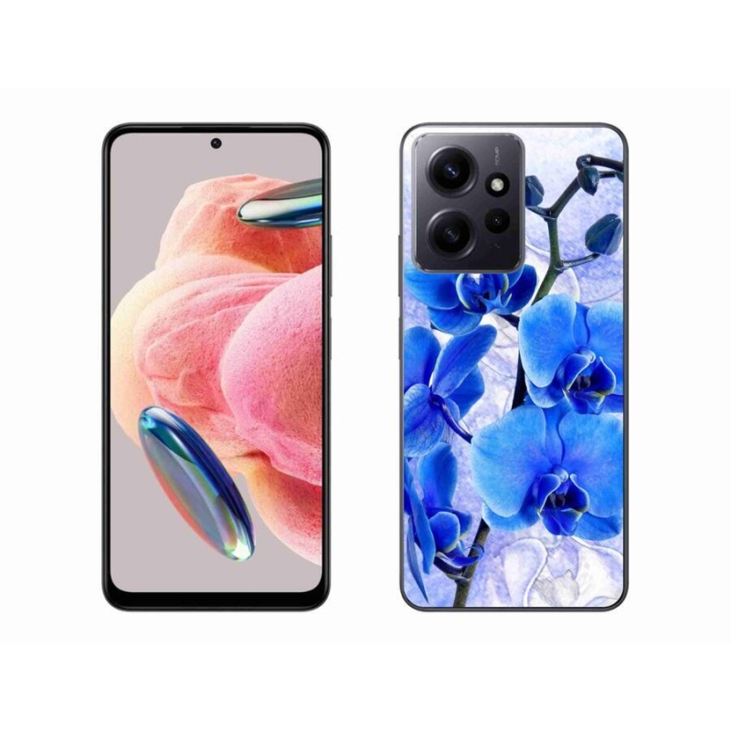 Gelový kryt mmCase na Xiaomi Redmi Note 12 4G - modré květy