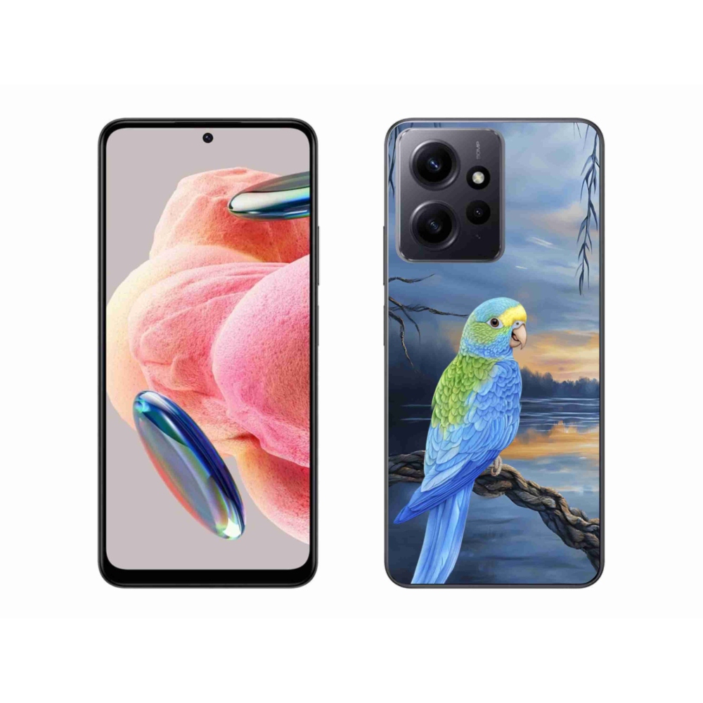 Gelový kryt mmCase na Xiaomi Redmi Note 12 4G - modrý papoušek