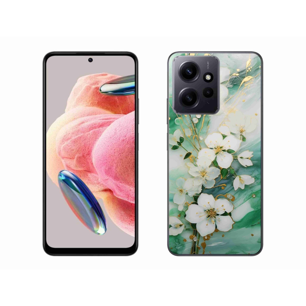 Gelový kryt mmCase na Xiaomi Redmi Note 12 4G - něžné květy