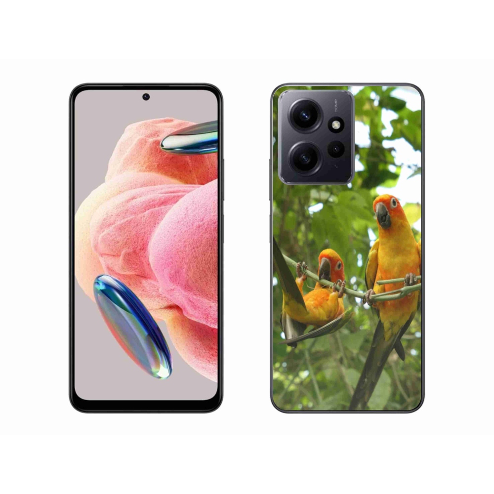 Gelový kryt mmCase na Xiaomi Redmi Note 12 4G - papoušci aratingy