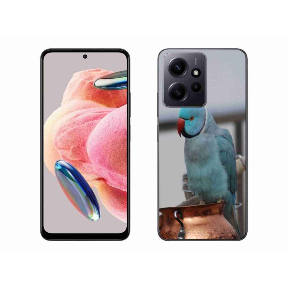 Gelový kryt mmCase na Xiaomi Redmi Note 12 4G - papoušek alexandr modrý