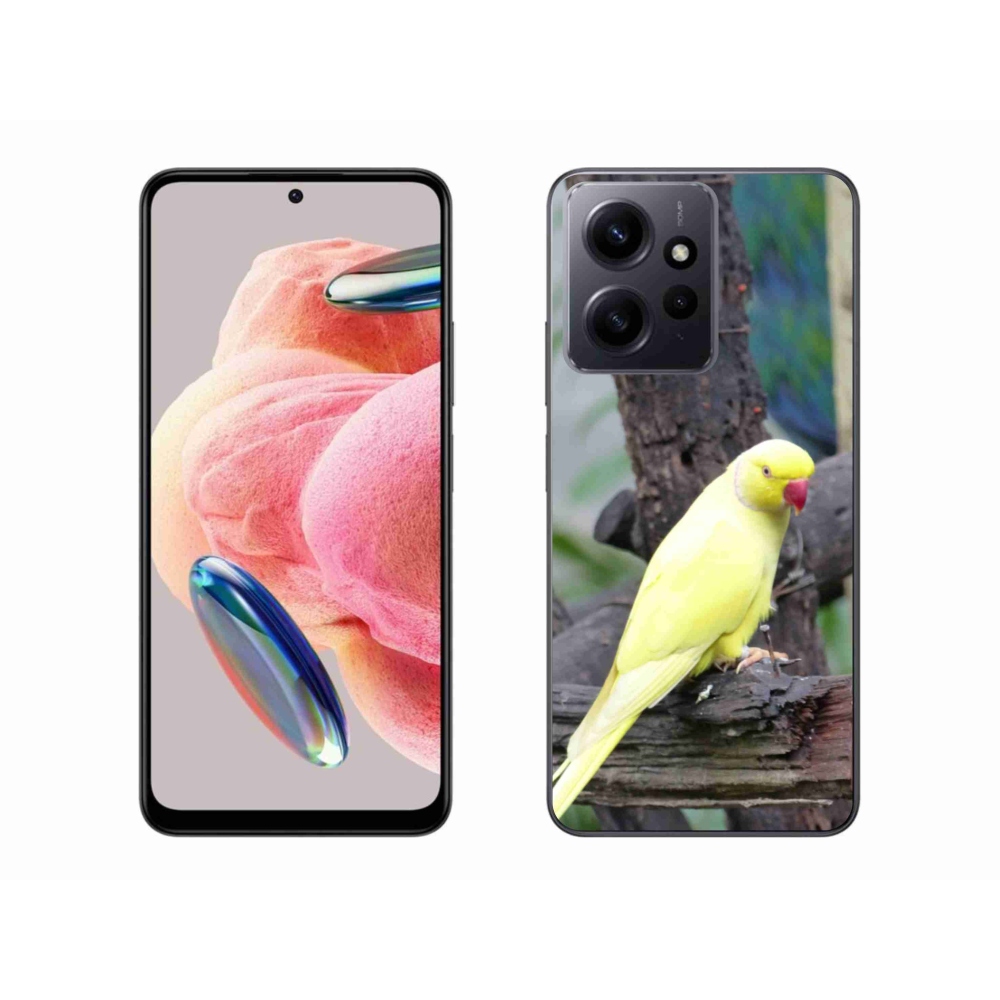 Gelový kryt mmCase na Xiaomi Redmi Note 12 4G - papoušek alexandr žlutý