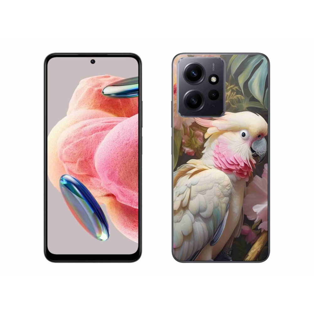 Gelový kryt mmCase na Xiaomi Redmi Note 12 4G - papoušek kakadu růžový 2