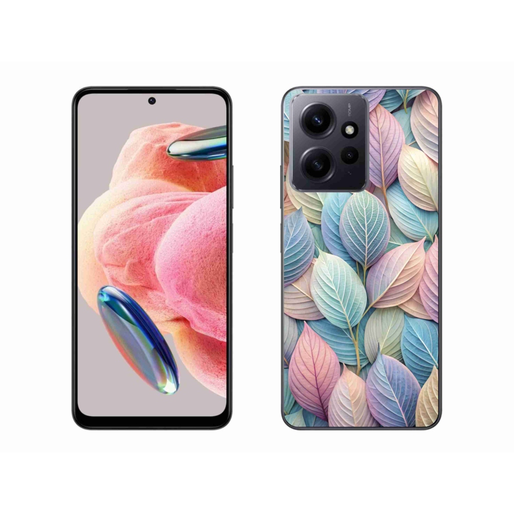 Gelový kryt mmCase na Xiaomi Redmi Note 12 4G - pastelové listy