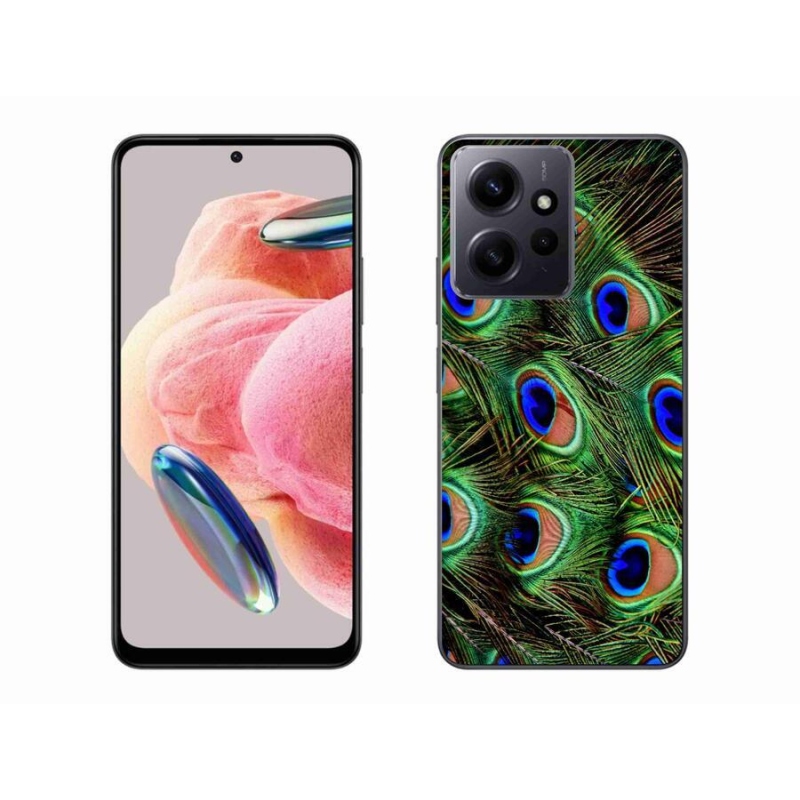 Gelový kryt mmCase na Xiaomi Redmi Note 12 4G - paví peří