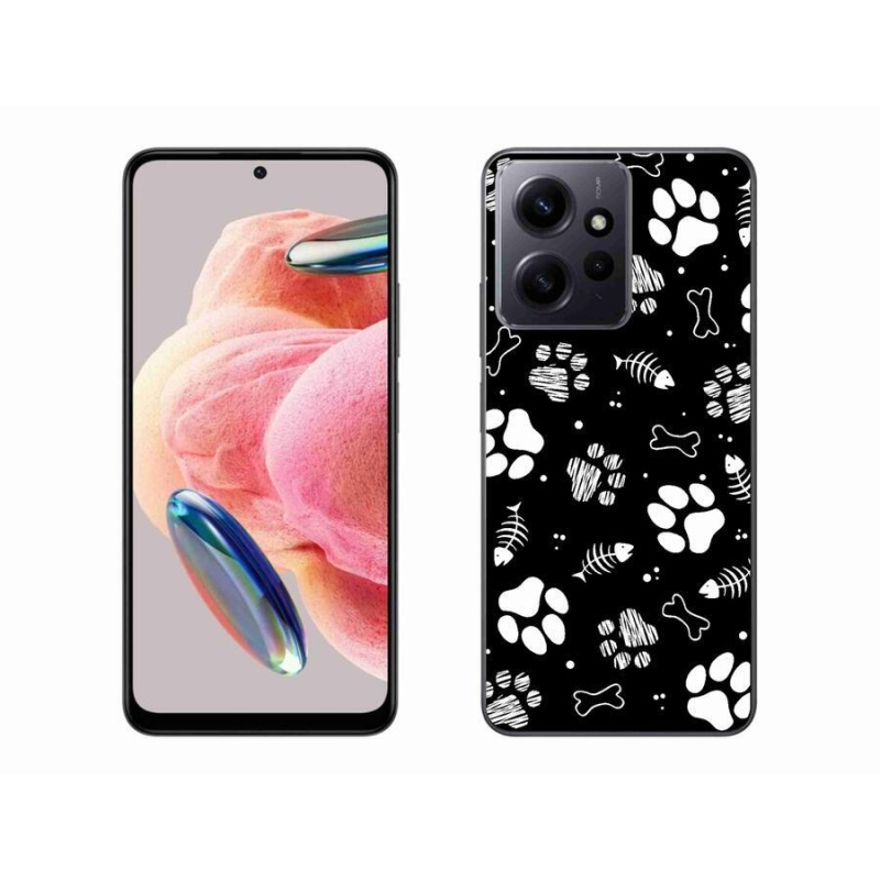 Gelový kryt mmCase na Xiaomi Redmi Note 12 4G - psí tlapky