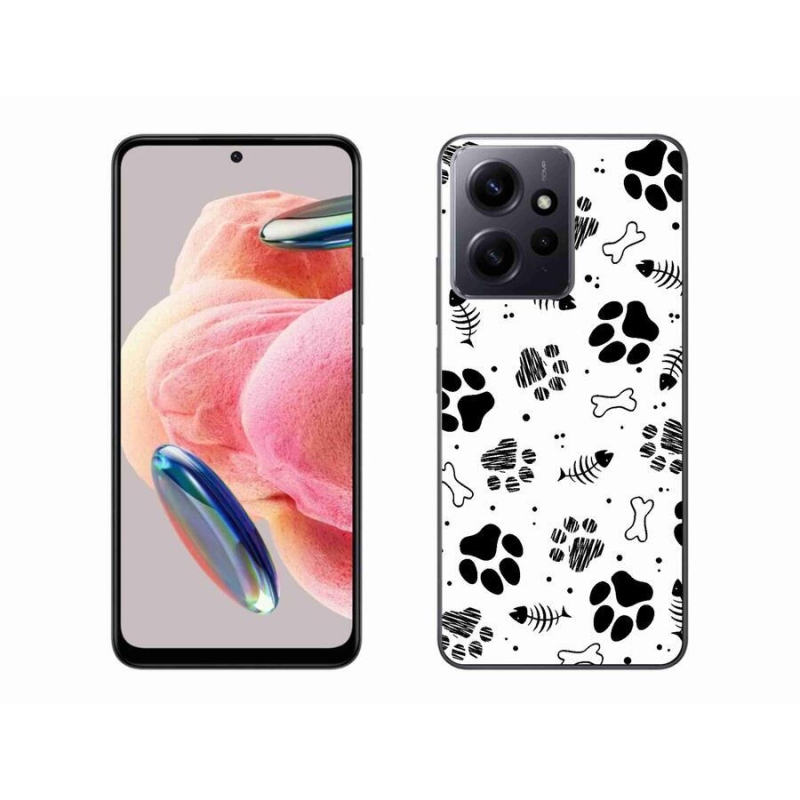 Gelový kryt mmCase na Xiaomi Redmi Note 12 4G - psí tlapky 1