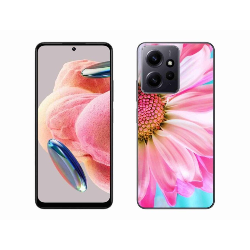 Gelový kryt mmCase na Xiaomi Redmi Note 12 4G - růžová květina