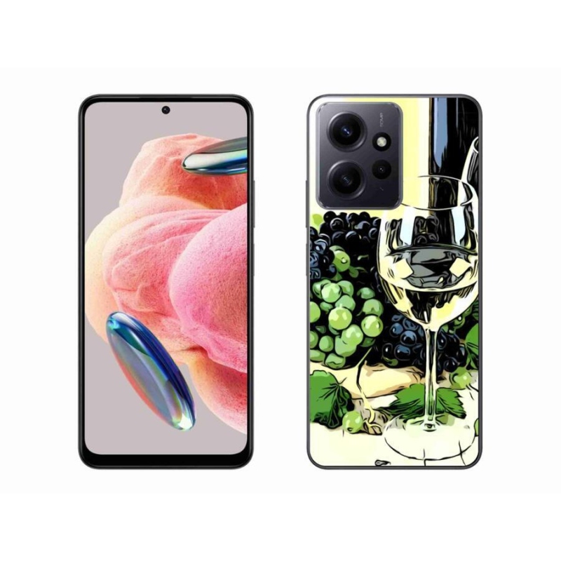 Gelový kryt mmCase na Xiaomi Redmi Note 12 4G - sklenka vína