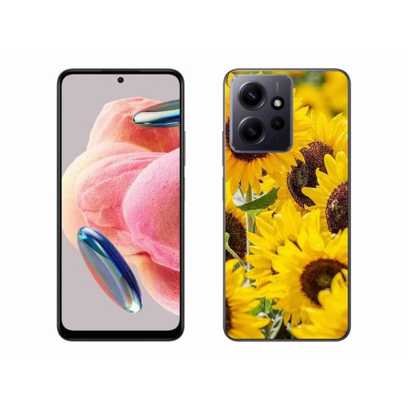 Gelový kryt mmCase na Xiaomi Redmi Note 12 4G - slunečnice