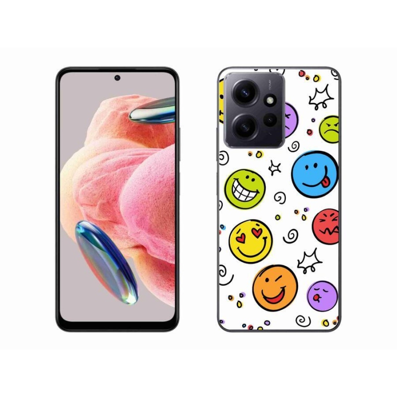 Gelový kryt mmCase na Xiaomi Redmi Note 12 4G - smajlíci