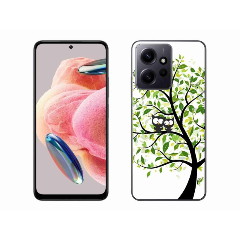Gelový kryt mmCase na Xiaomi Redmi Note 12 4G - sovičky na stromě