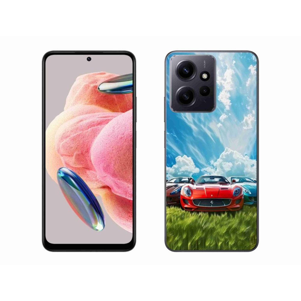 Gelový kryt mmCase na Xiaomi Redmi Note 12 4G - sportovní vozy