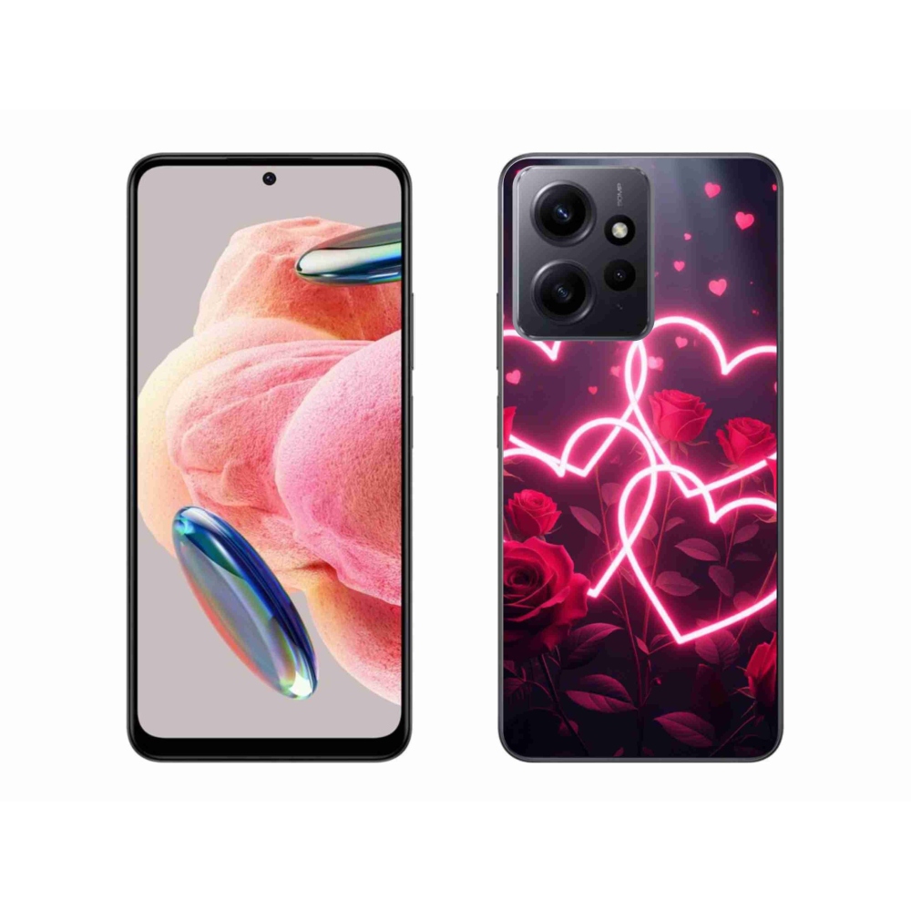 Gelový kryt mmCase na Xiaomi Redmi Note 12 4G - srdce lásky