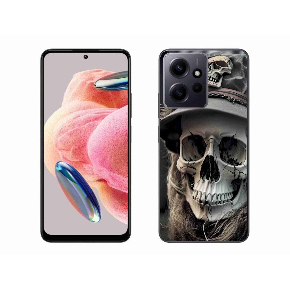 Gelový kryt mmCase na Xiaomi Redmi Note 12 4G - temná lebka