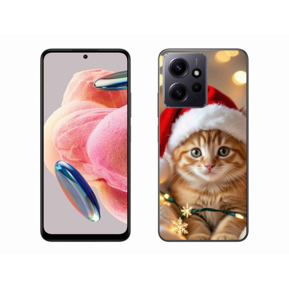 Gelový kryt mmCase na Xiaomi Redmi Note 12 4G - vánoční kotě