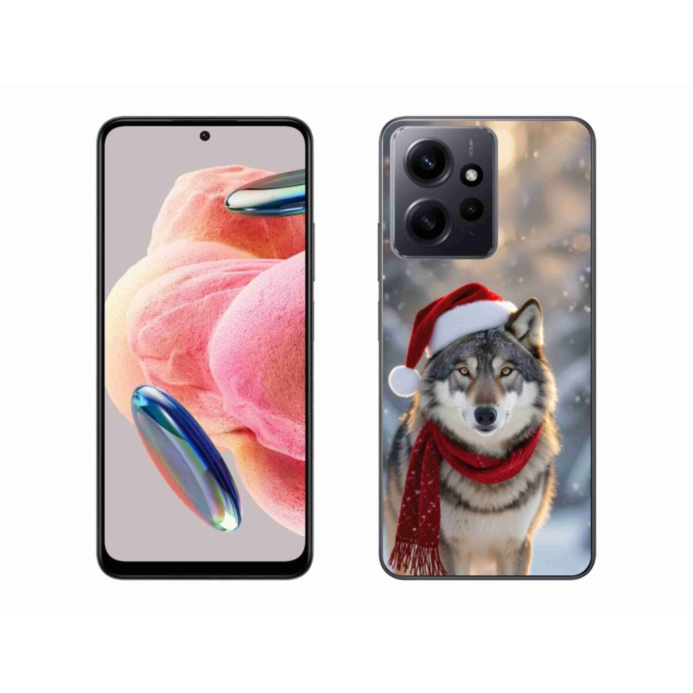 Gelový kryt mmCase na Xiaomi Redmi Note 12 4G - vánoční vlk