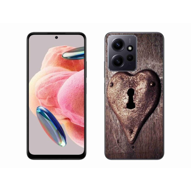 Gelový kryt mmCase na Xiaomi Redmi Note 12 4G - zámek ve tvaru srdce